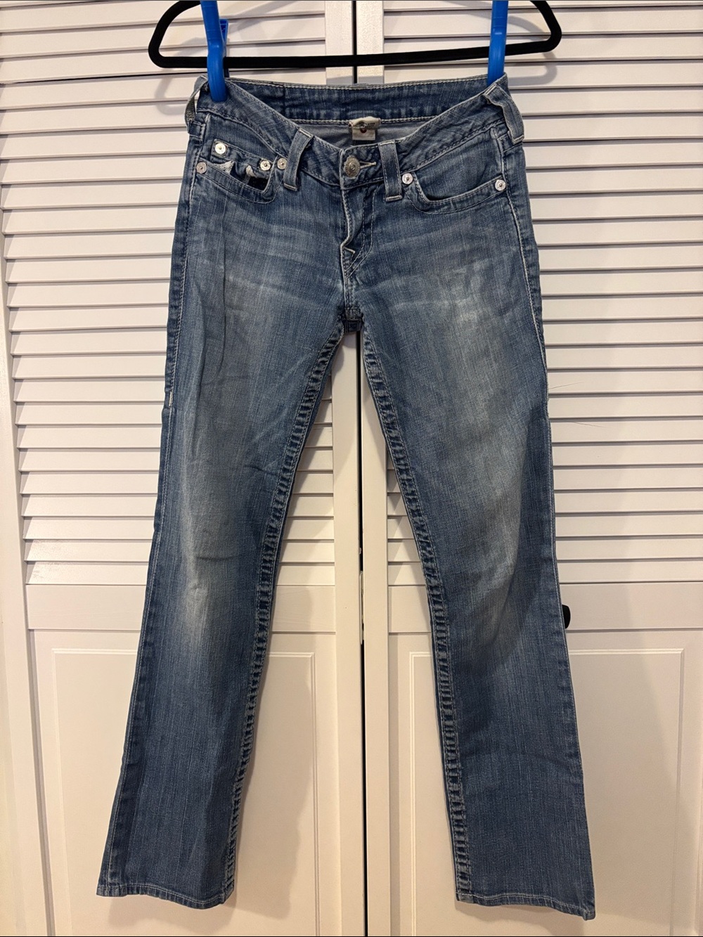 True Religion Women's Boot-Cut Jeans in Faded Blue